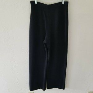 St. John Basics Santana Knit Pants Size 8 Black